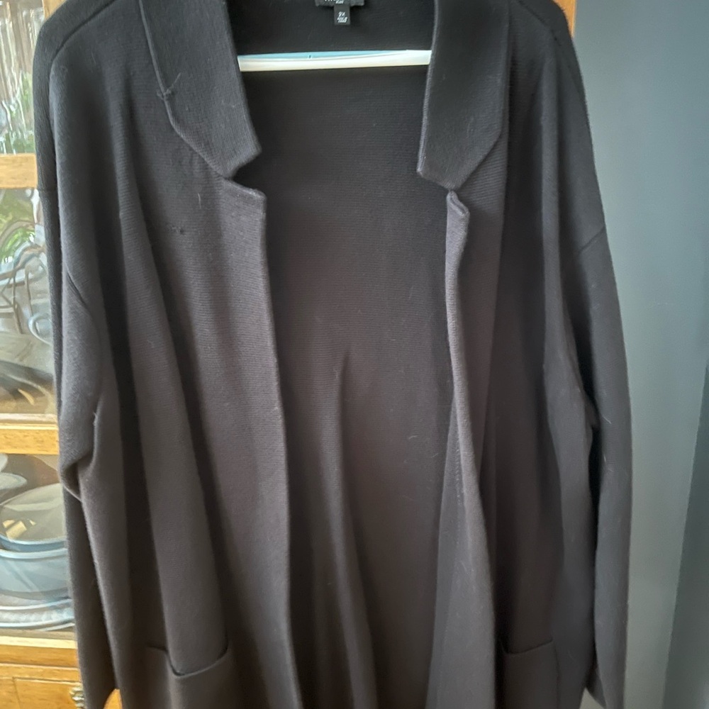 Talbots Classic Black Cardigan